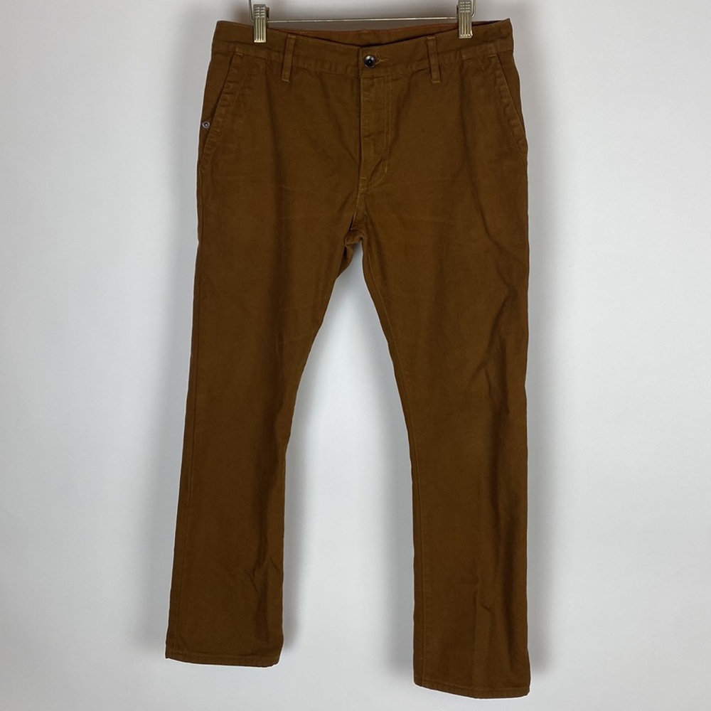 Raleigh Denim Workshop Canvas Pants Jones Fit Men’s Size 30 Brown ALTERED